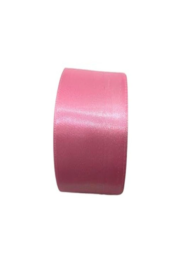 OMX Satin Ribbon Decoration, Size - 2 Inch Wide, Gift Wrapping, Multi-Purpose Use (Rose Pink, 2 Inch Width, 10 Mtr - 1 Roll - 10 Mtr in 1 Roll) - Image 1